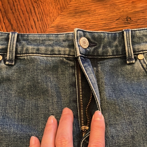 Talbots stretchy jean skirt size 10 - Picture 4 of 7